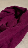 Personalised Plum Purple Pure Cashmere Button Poncho