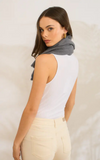 Personalised Dark Grey Pure Cashmere Unisex Scarf