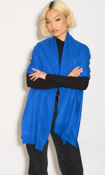 Personalised Royal Blue Pure Cashmere Wrap