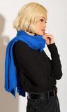 Personalised Royal Blue Pure Cashmere Wrap