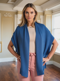 Personalised Prussian Blue Pure Cashmere Wrap