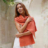 Personalised Papaya Pure Cashmere Unisex Scarf