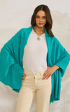 Personalised Turquoise Pure Cashmere Wrap