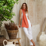Personalised Papaya Pure Cashmere Unisex Scarf