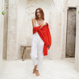 Personalised Burnt Orange Pure Cashmere Wrap