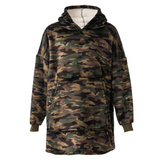 Personalised Sherpa Oversized Hoodie Blanket