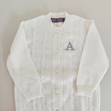 Personalised Cashmere Cable Knit Baby Cardigan