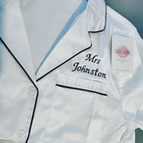 Personalised Women Satin Pyjamas Pj Set