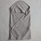 Beige Hooded Cashmere Baby Blanket