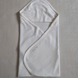 Ivory Hooded Cashmere Baby Blanket