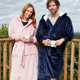 Personalised Premium Sherpa Hooded Cuffed Robe
