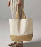 Personalised Jute Base Tote Bag
