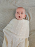 Personalised Ivory Pure Cashmere Baby Blanket