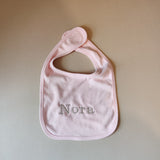Personalised Pink Cotton Bib