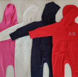 Personalised Baby Hooded All in One