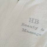 Personalised Unisex White Towelling Robe