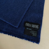 Personalised Navy Pure Cashmere Unisex Scarf
