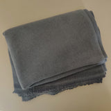 Personalised Dark Grey Pure Cashmere Throw