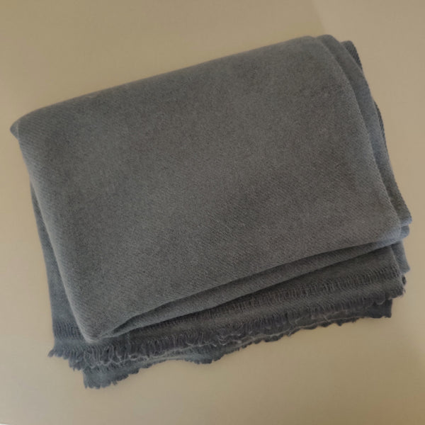 Personalised Dark Grey Pure Cashmere Throw