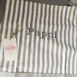 Personalised Grey Striped Apron