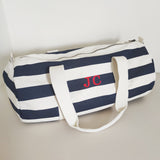 Personalised Nautical Cotton Barrel Bag