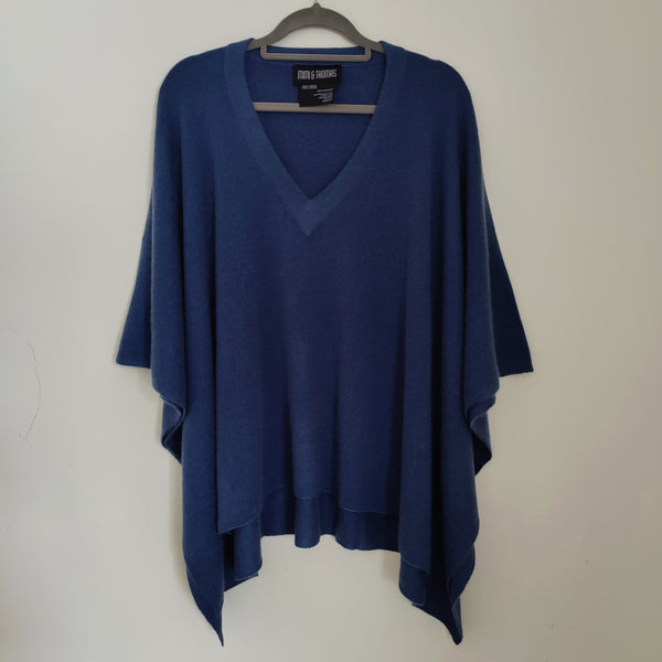 Personalised Pure Cashmere V Neck Poncho