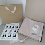 Personalised Pink Pure Cashmere Button Poncho