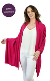 Personalised Fuchsia Pink Pure Cashmere Wrap