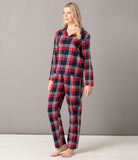 Women Checked Family Pyjama Set