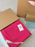 Personalised Fuchsia Pink Pure Cashmere Wrap