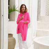 Personalised Neon Pink Pure Cashmere Wrap