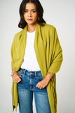 Personalised Olive Green Pure Cashmere Wrap