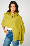 Personalised Olive Green Pure Cashmere Wrap