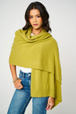 Personalised Olive Green Pure Cashmere Wrap