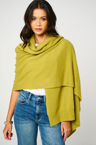 Personalised Olive Green Pure Cashmere Wrap