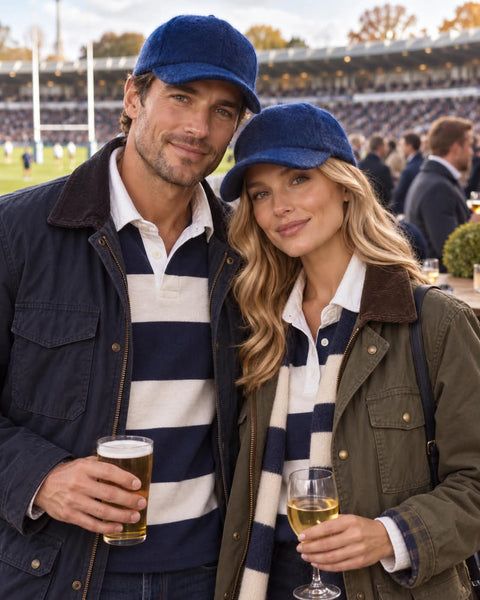 Navy Pure Cashmere Baseball Cap