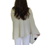 Personalised Ivory Pure Cashmere Wrap