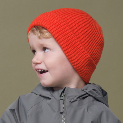 Ribbed Kids Beanie Hat