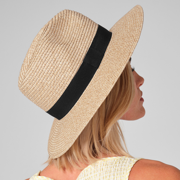 Classic Straw Fedora Hat