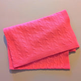 Personalised Neon Pink Pure Cashmere Baby Blanket