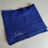 Personalised Navy Pure Cashmere Cable Knit Snood