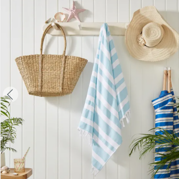 Personalised Cotton Stripe Beach Towel