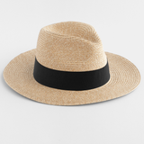 Classic Straw Fedora Hat