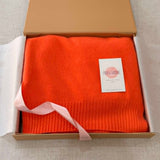 Personalised Neon Orange Pure Cashmere Wrap