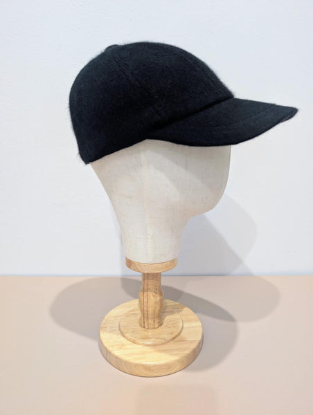 Navy Pure Cashmere Baseball Cap