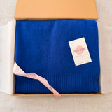 Personalised Royal Blue Pure Cashmere Wrap