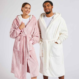 Personalised Sherpa Hooded Cuffed Robe