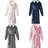 Personalised Sherpa Hooded Cuffed Robe