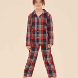 Children Tartan Cotton Checked Lounge Pants