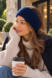 Pure Cashmere Cable Knit Headband